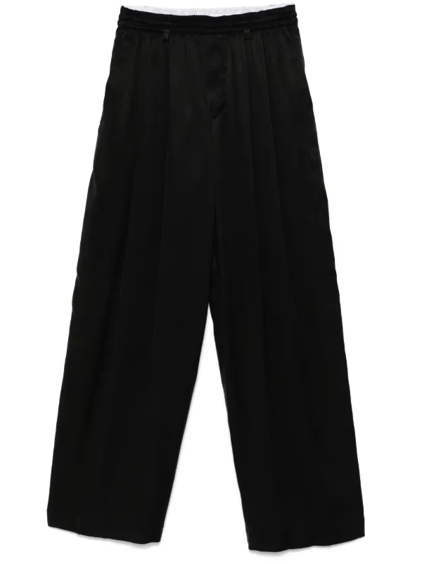 『Alexander Wang』ブラック プリーツ パンツ Alexander Wang プリーツ パンツ | ブラック | FARFETCH JP