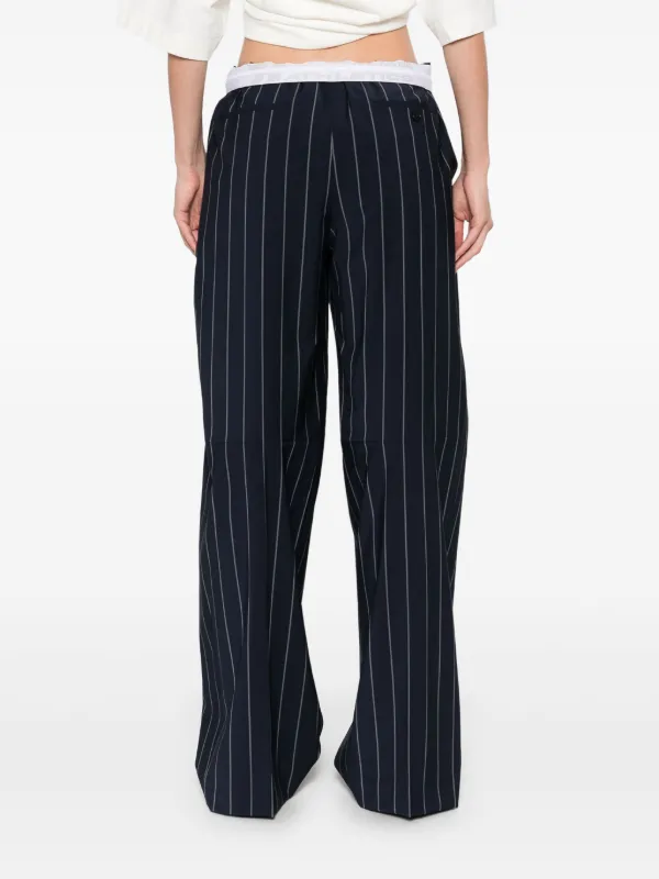 Alexander Wang Striped Trousers | Blue | FARFETCH