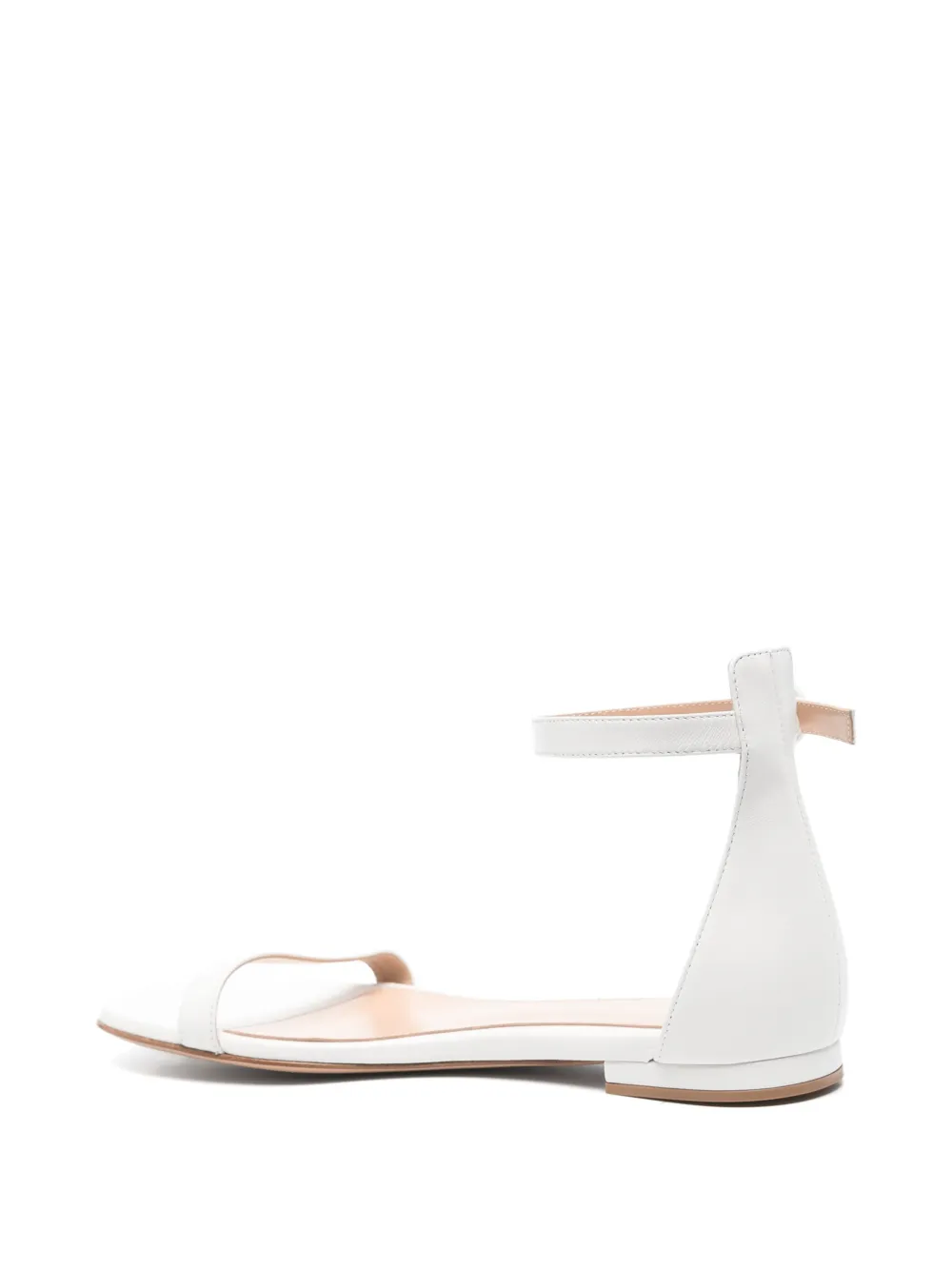 Gianvito Rossi leather flat sandals White