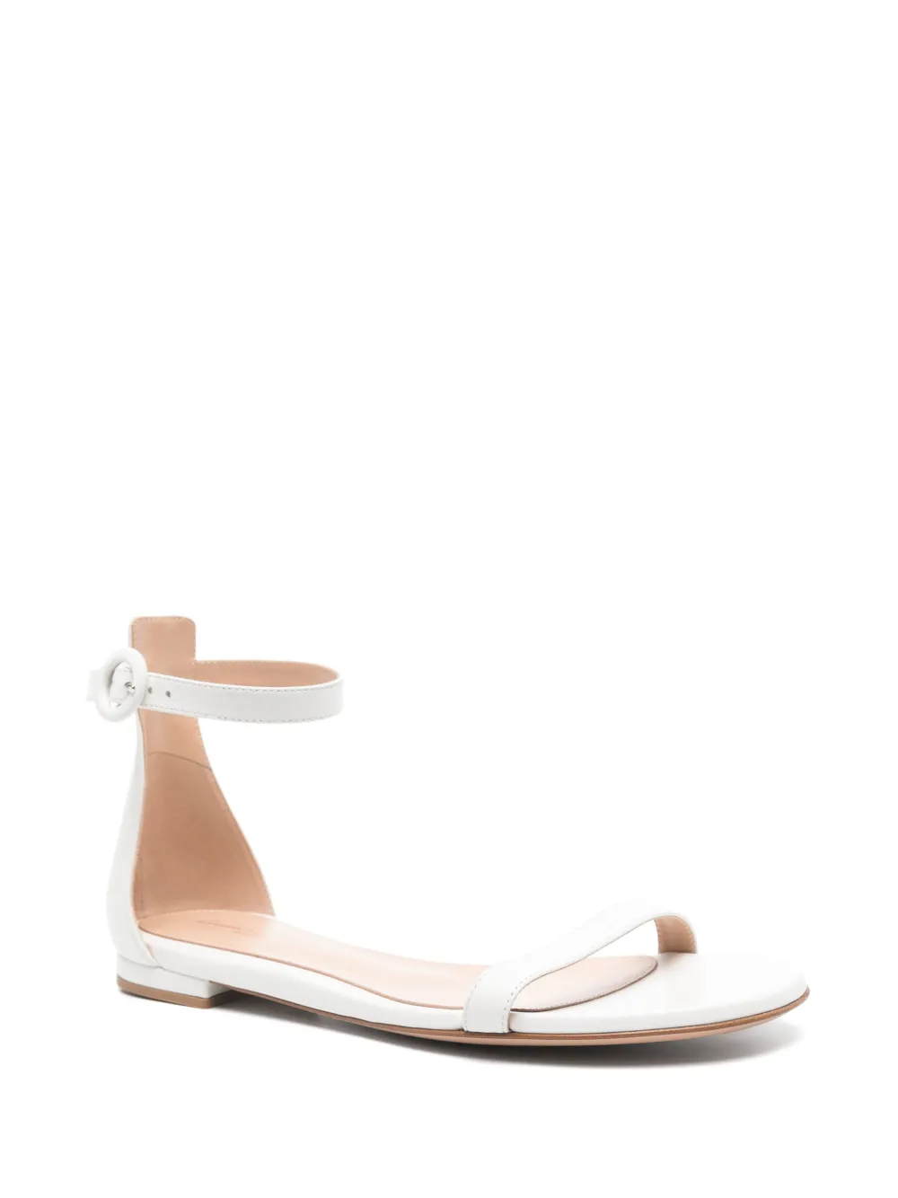 Gianvito Rossi leather flat sandals White