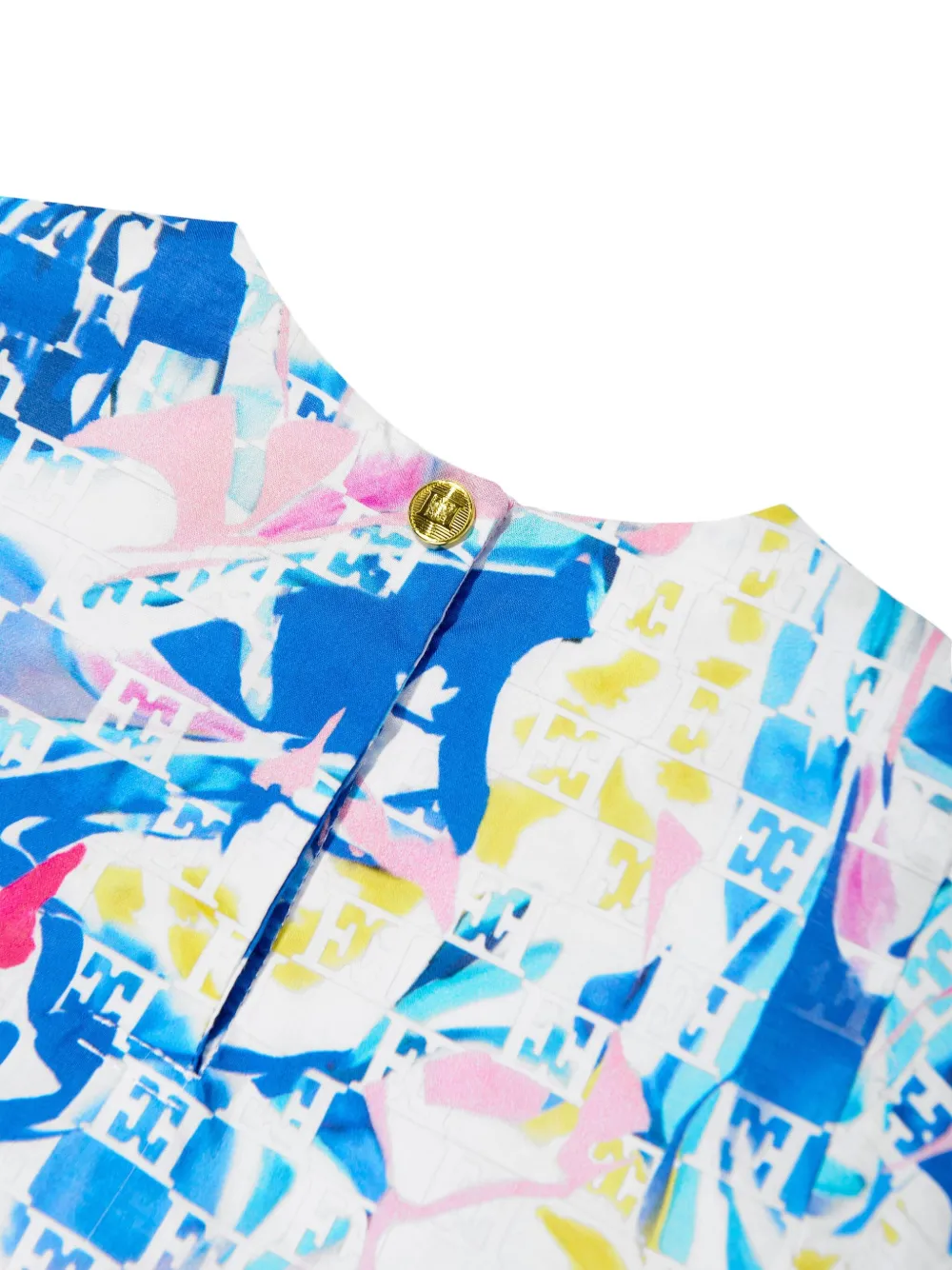 Escada Kids Batiste jurk Blauw