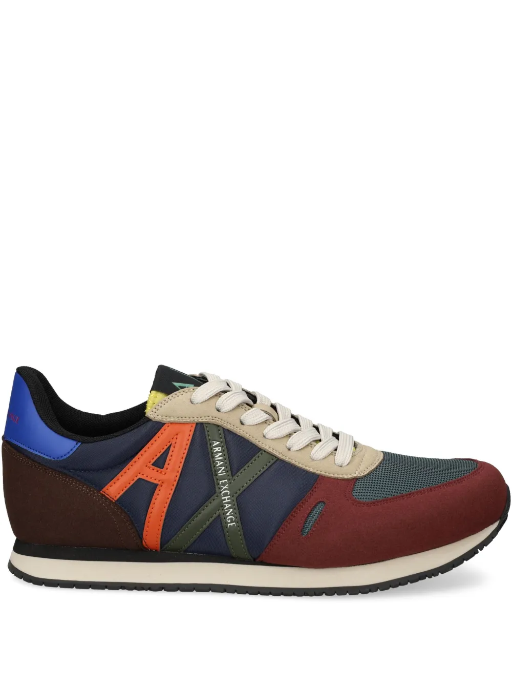 Armani Exchange colour-block sneakers Blue