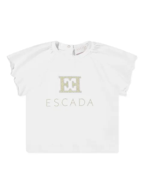 Escada Kids logo-embroidered T-shirt