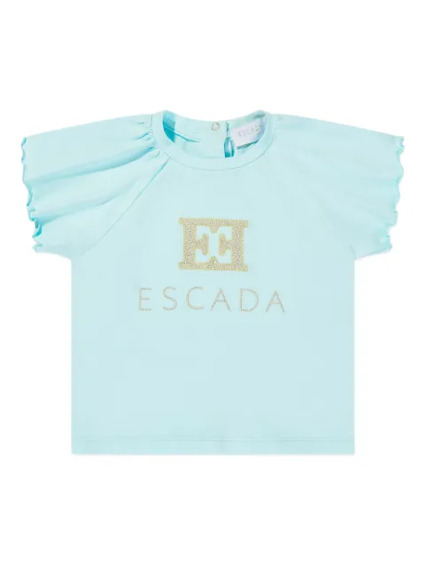 Escada Kids logo-embroidered T-shirt
