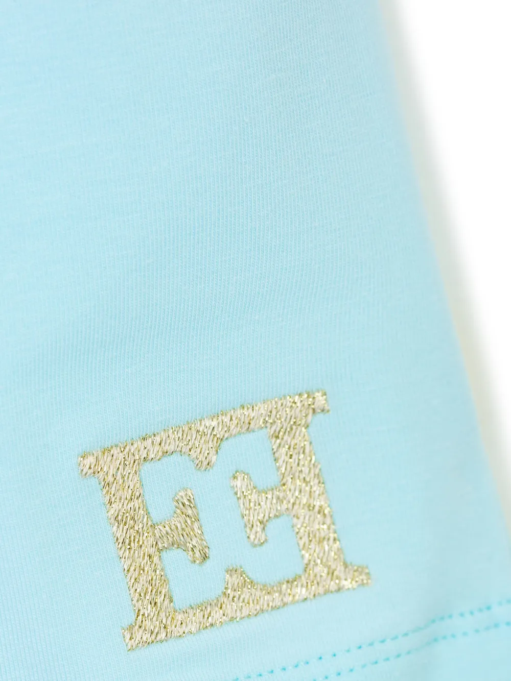 Escada Logo-embroidered Shorts In Blue