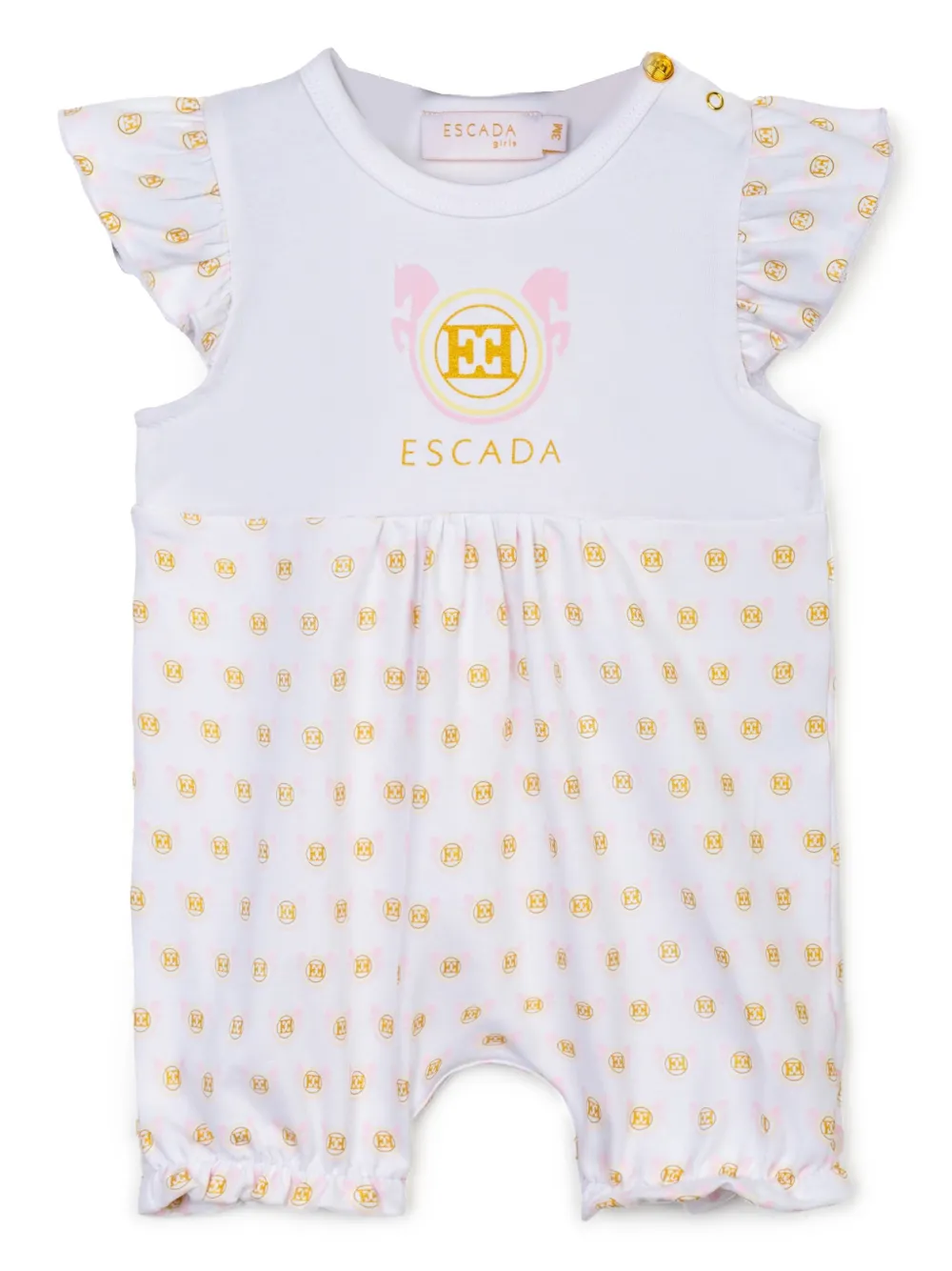 Escada Kids コットン ロンパース - ホワイト Escada Kids コットン ロンパース - ホワイト