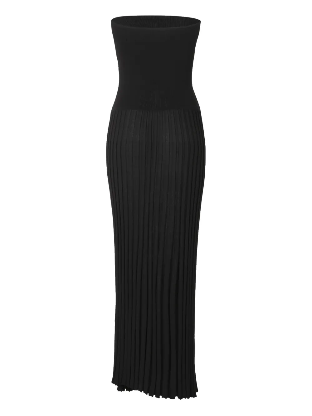 Christopher Esber ribbed knit dress - Zwart