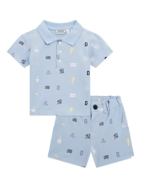 guess kids set de shorts con volantes