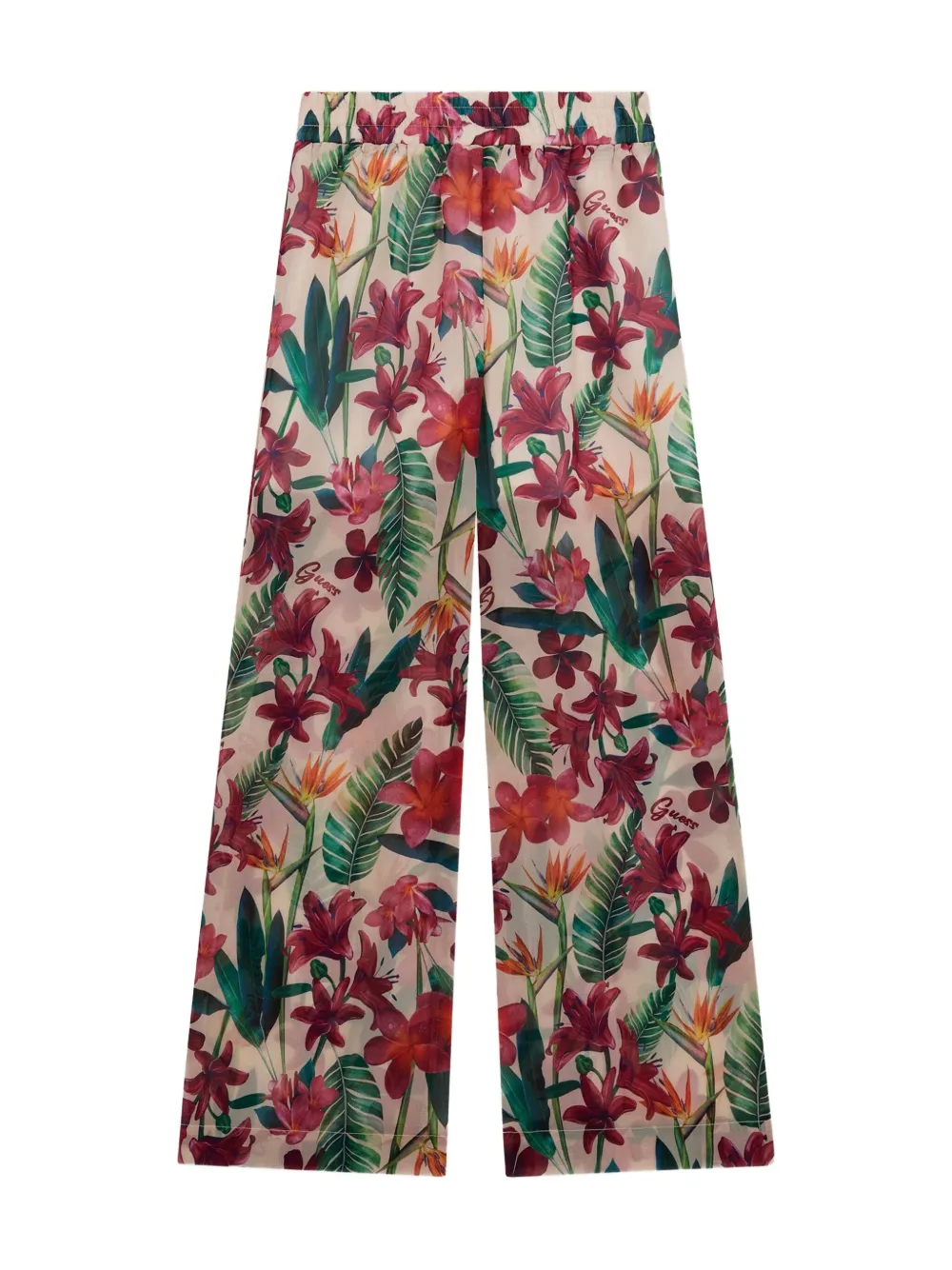 guess kids floral-print trousers | Girls Casual Trousers | Image 2