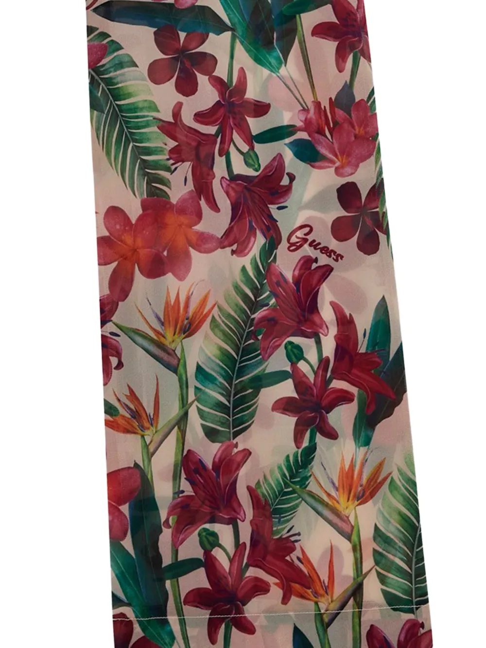 guess kids Broek met bloemenprint Beige