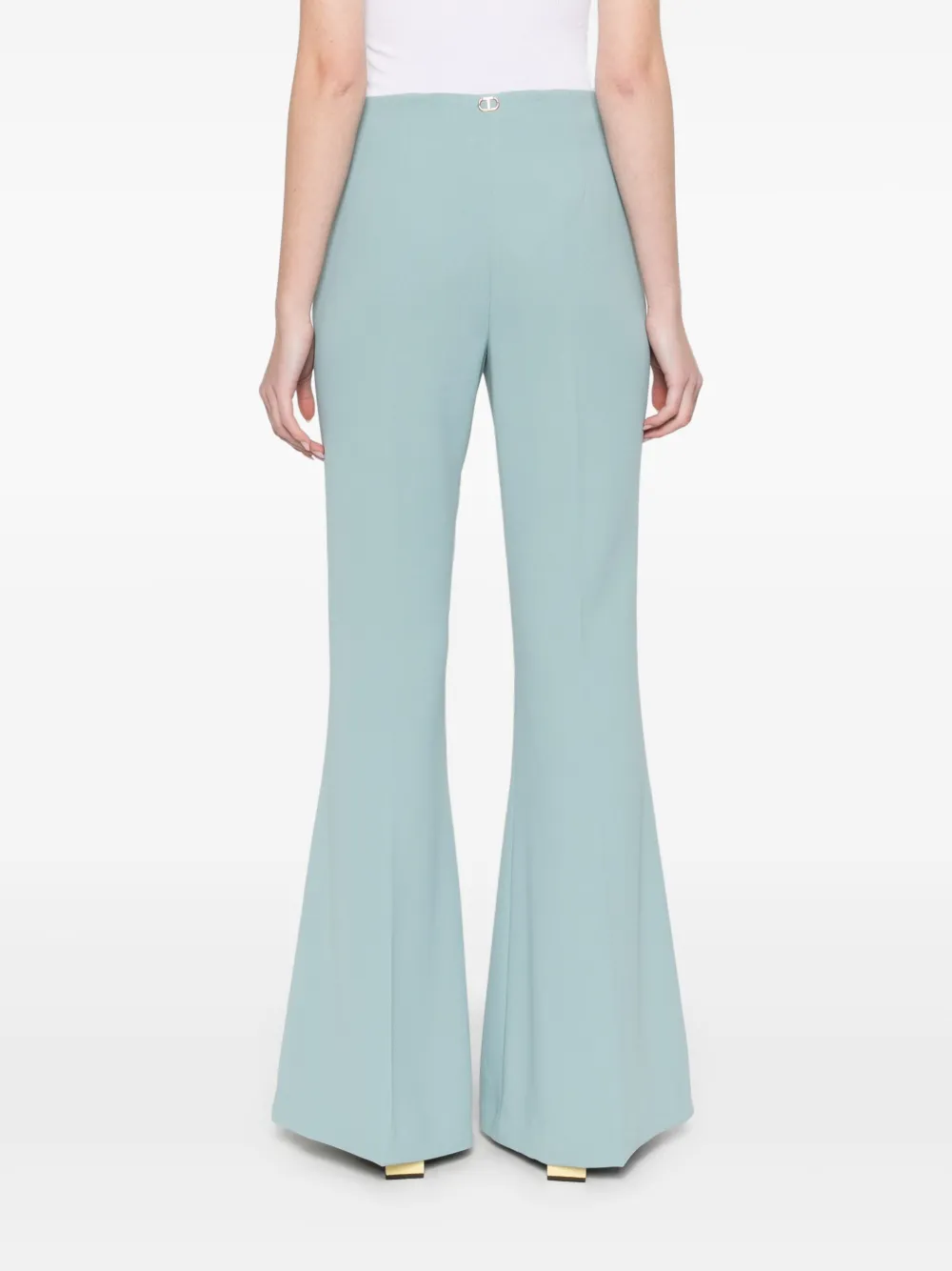 TWINSET Crêpe flared broek Blauw