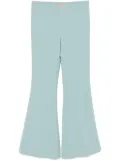 TWINSET crepe flared trousers - Blue