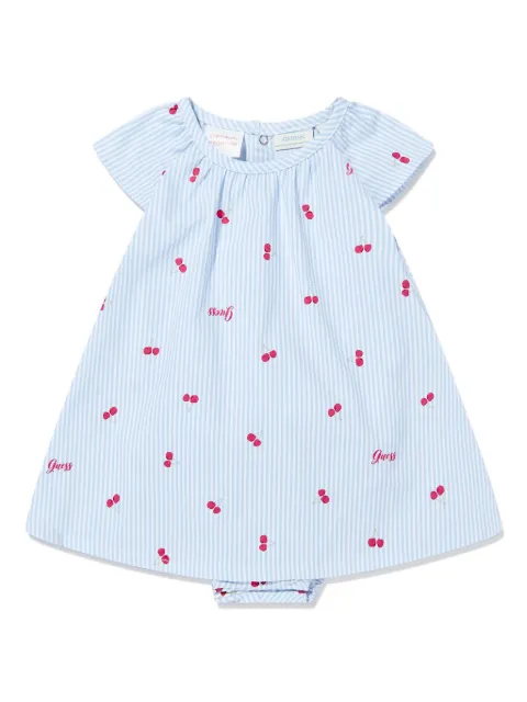 guess kids vestido con cerezas bordadas