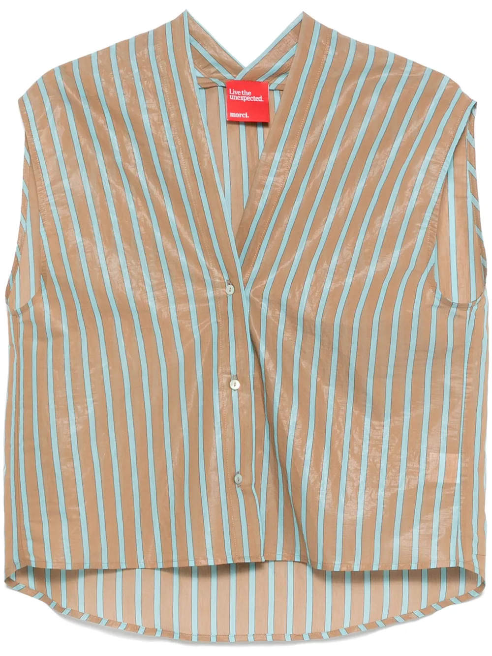 striped vest
