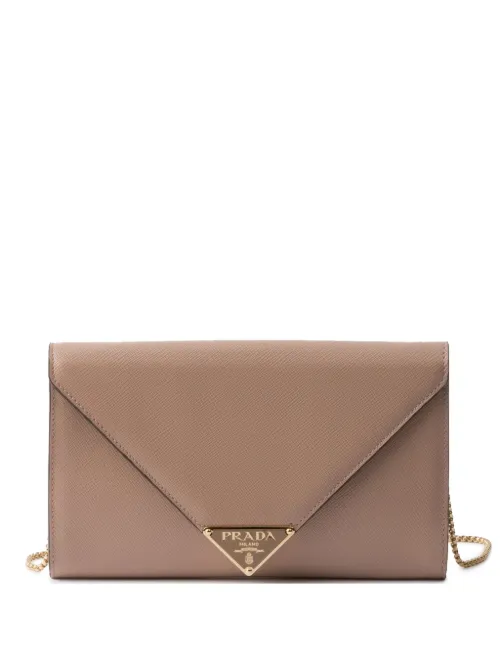 Mini sac porté épaule en cuir Saffiano - Prada - Modalova