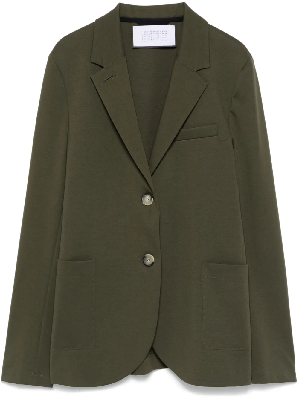 Harris Wharf London Blazer met enkele rij knopen Groen