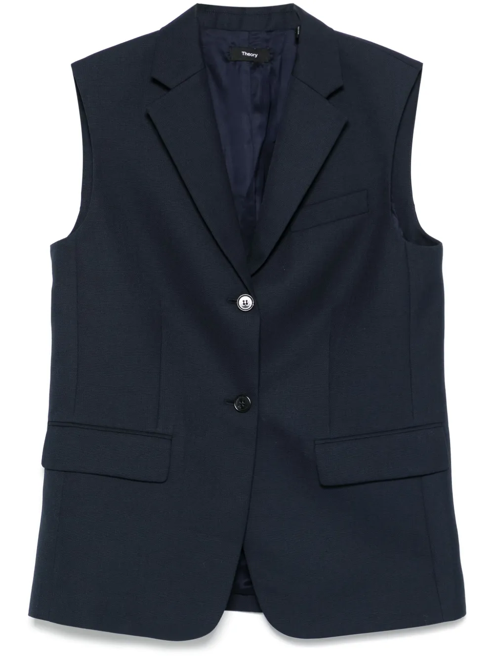 Theory notched-lapels gilet | Blue | Image 1