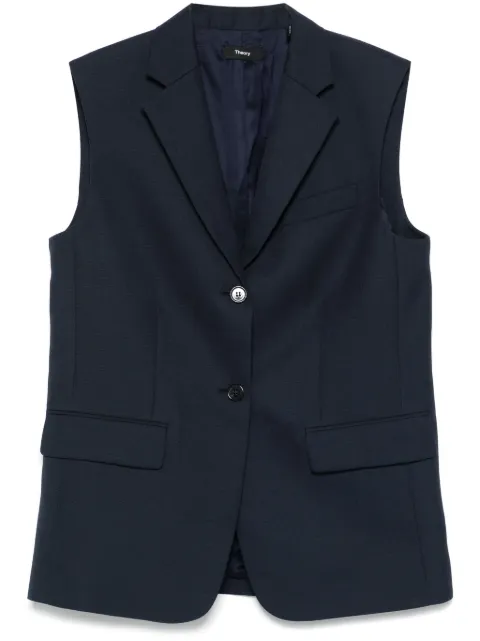 Theory notched-lapels gilet 