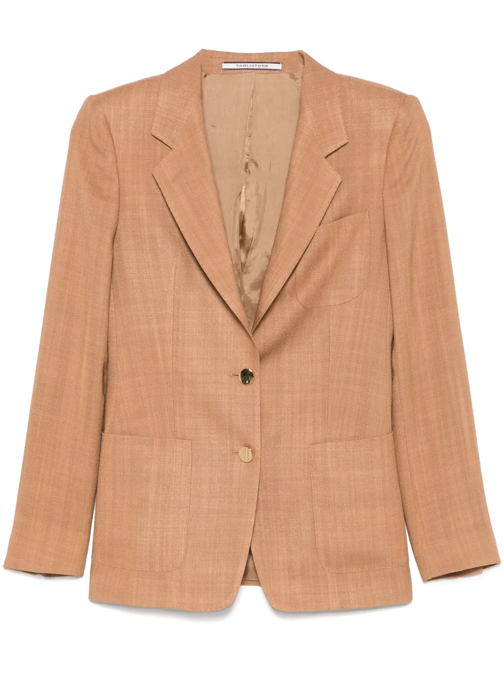 Tagliatore Blazer met enkele rij knopen Bruin