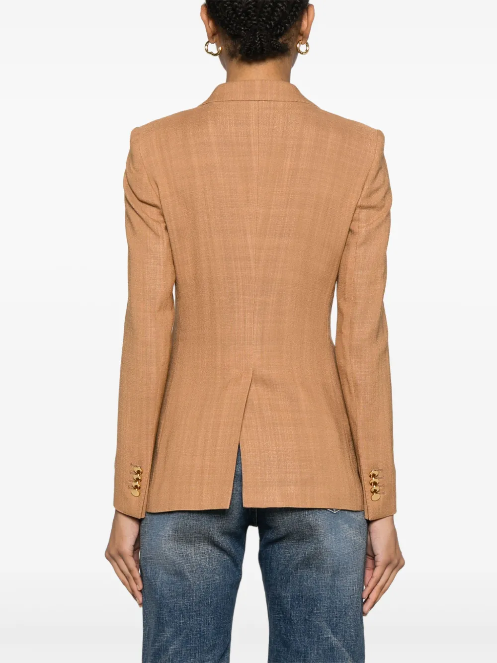 Tagliatore Blazer met enkele rij knopen Bruin