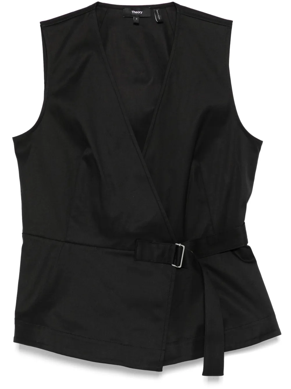 Theory haut à design cache-cœur | noir | Image 1