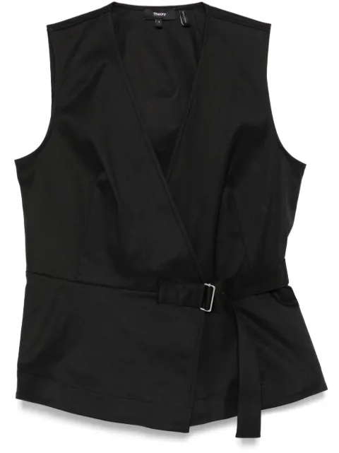 Theory V-neck wrap top 