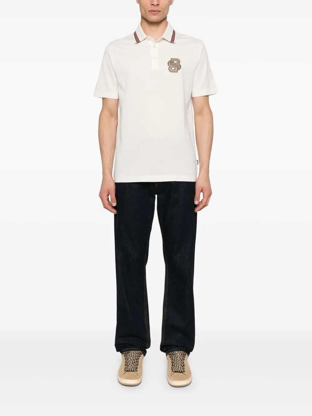 BOSS x Creation of the Gods katoenen poloshirt - Wit