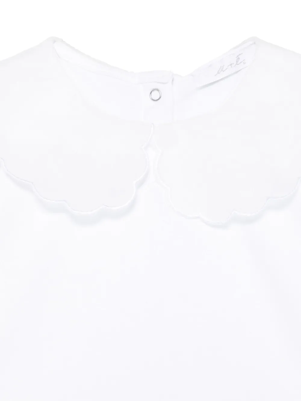 Miss Grant Kids T-shirt met Peter Pan kraag Wit