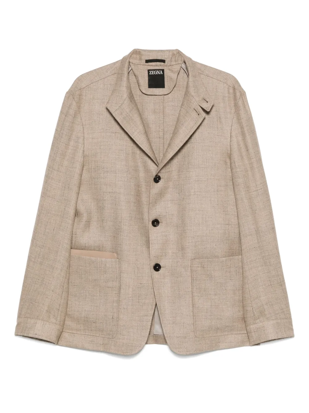 Zegna single-breasted blazer | Brown | Image 1