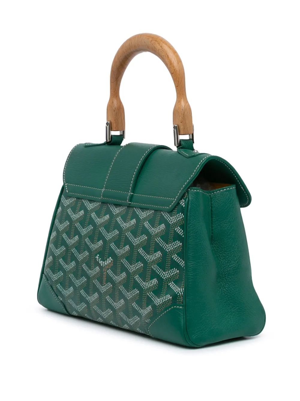 Goyard Pre-Owned 2000-2024 kleine Goyardine Saigon Souple boekentas - Groen