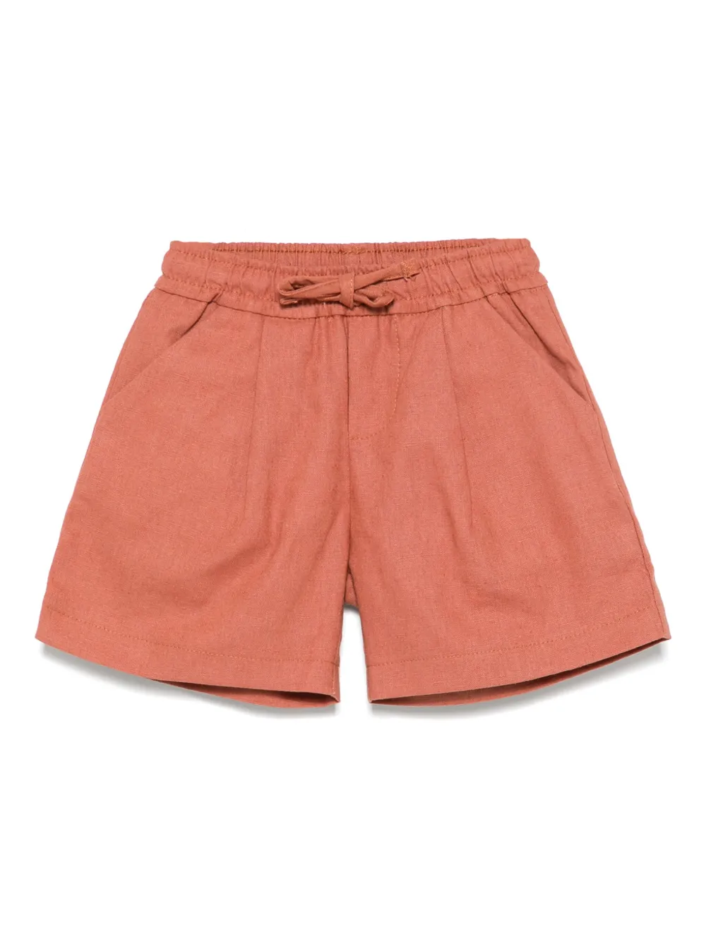 Miss Grant Kids ドローストリング ショートパンツ - オレンジ Miss Grant Kids ドローストリング ショートパンツ - オレンジ