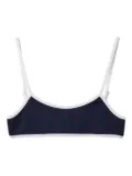 Miu Miu technical-knit swimsuit top - Blue