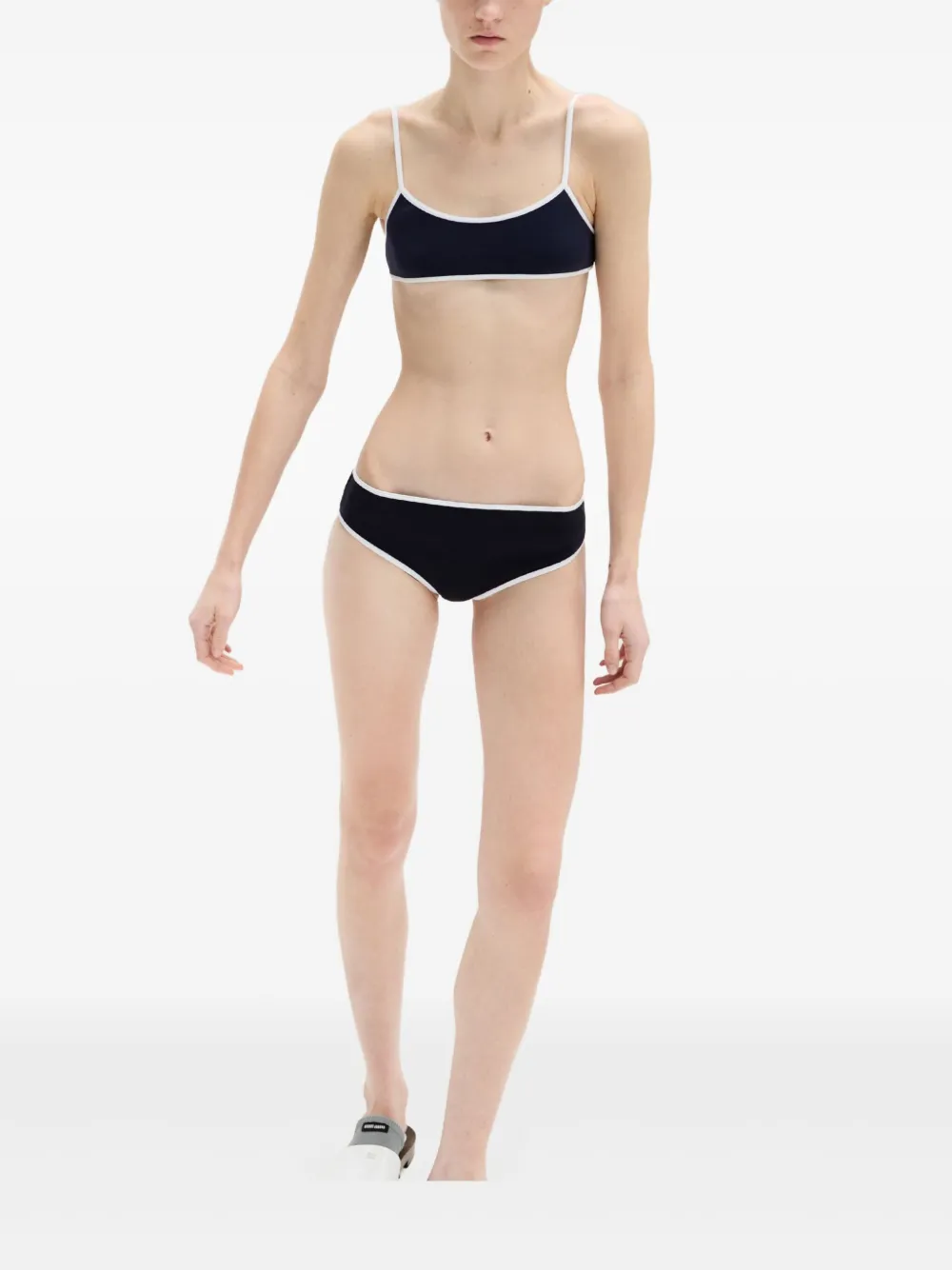 Miu Gebreide bikinitop Blauw