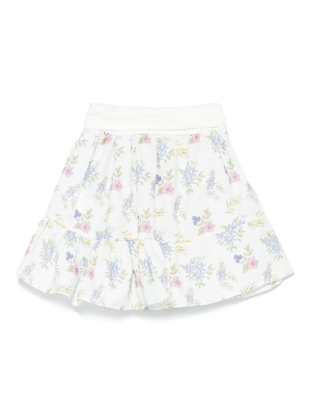 Miss Grant Kids フローラル スカート - ホワイト Miss Grant Kids フローラル スカート - ホワイト