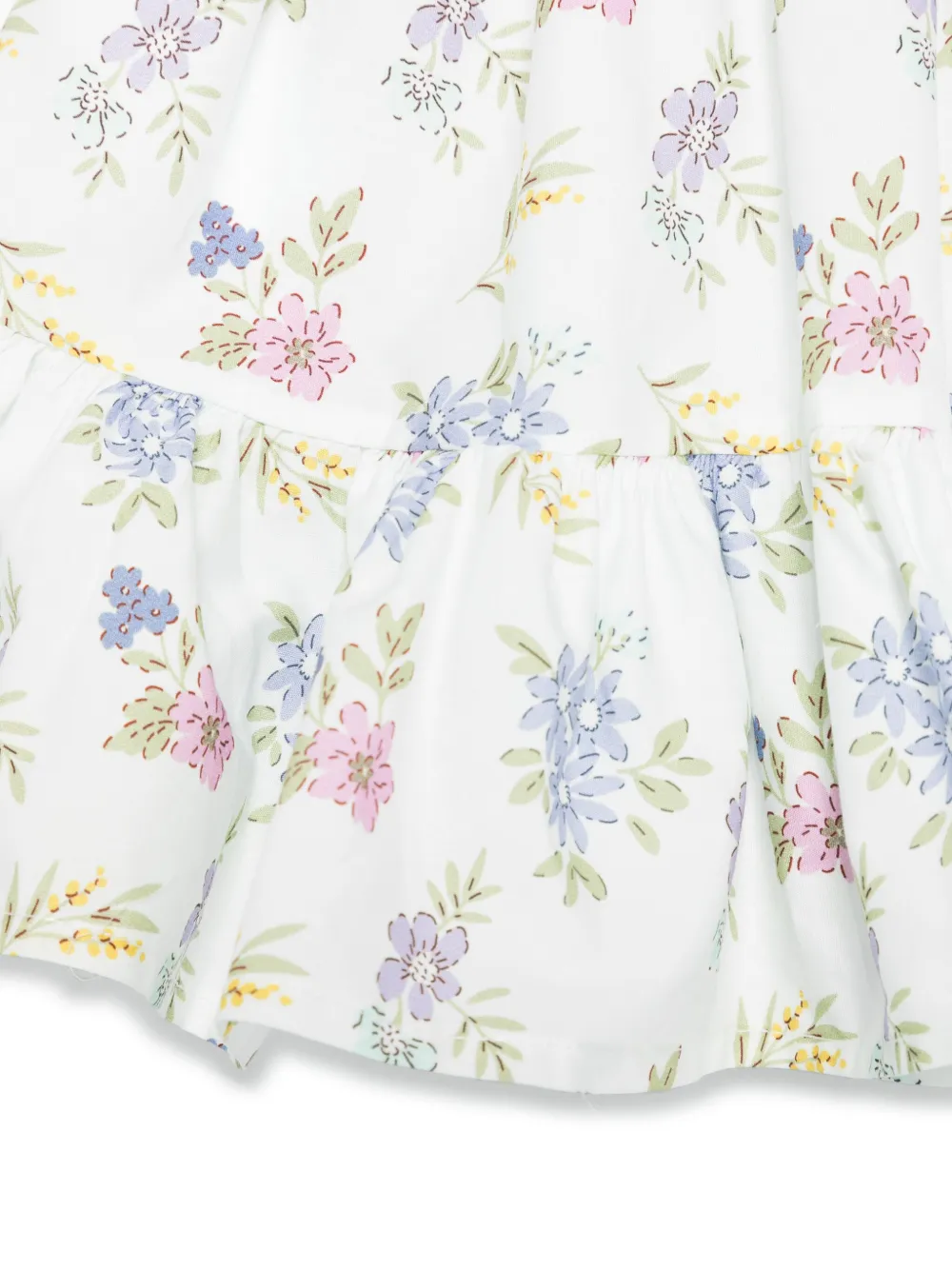 Miss Grant Kids Rok met bloemenprint Wit
