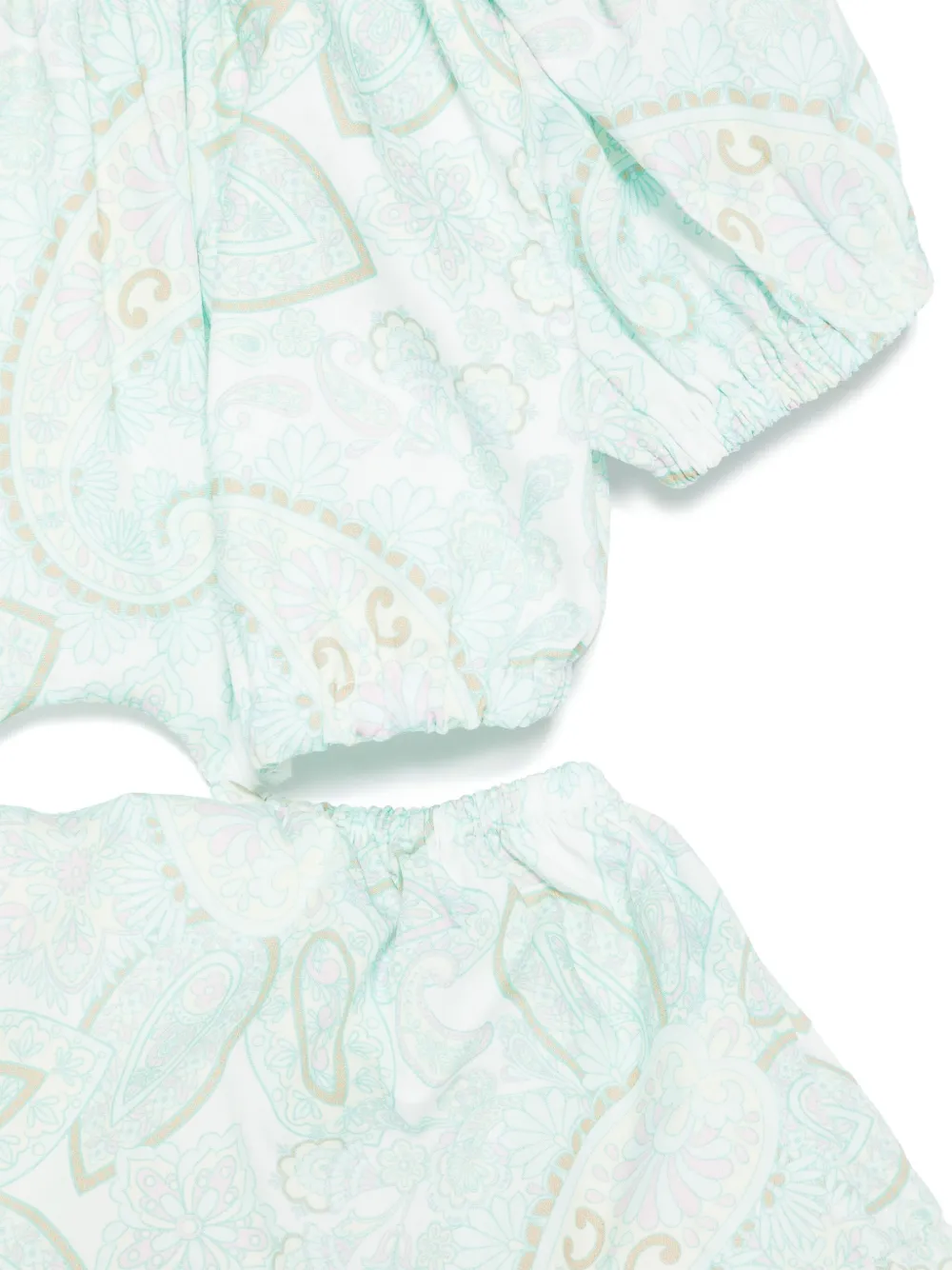 Miss Grant Kids Jurk met paisley-print Groen