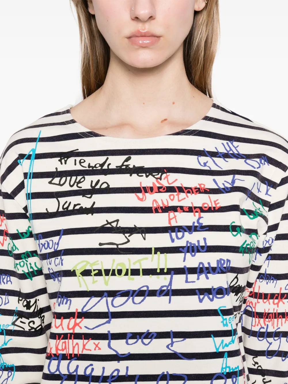 R13 End-of-the-year T-shirt In Neutrals