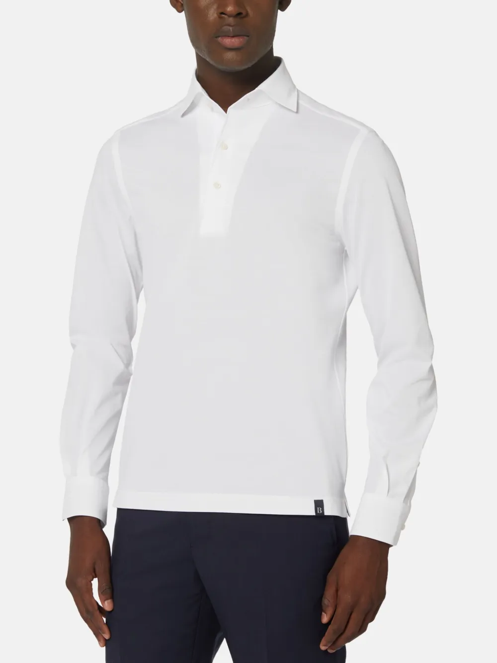 Boggi Milano Japanese poloshirt Wit