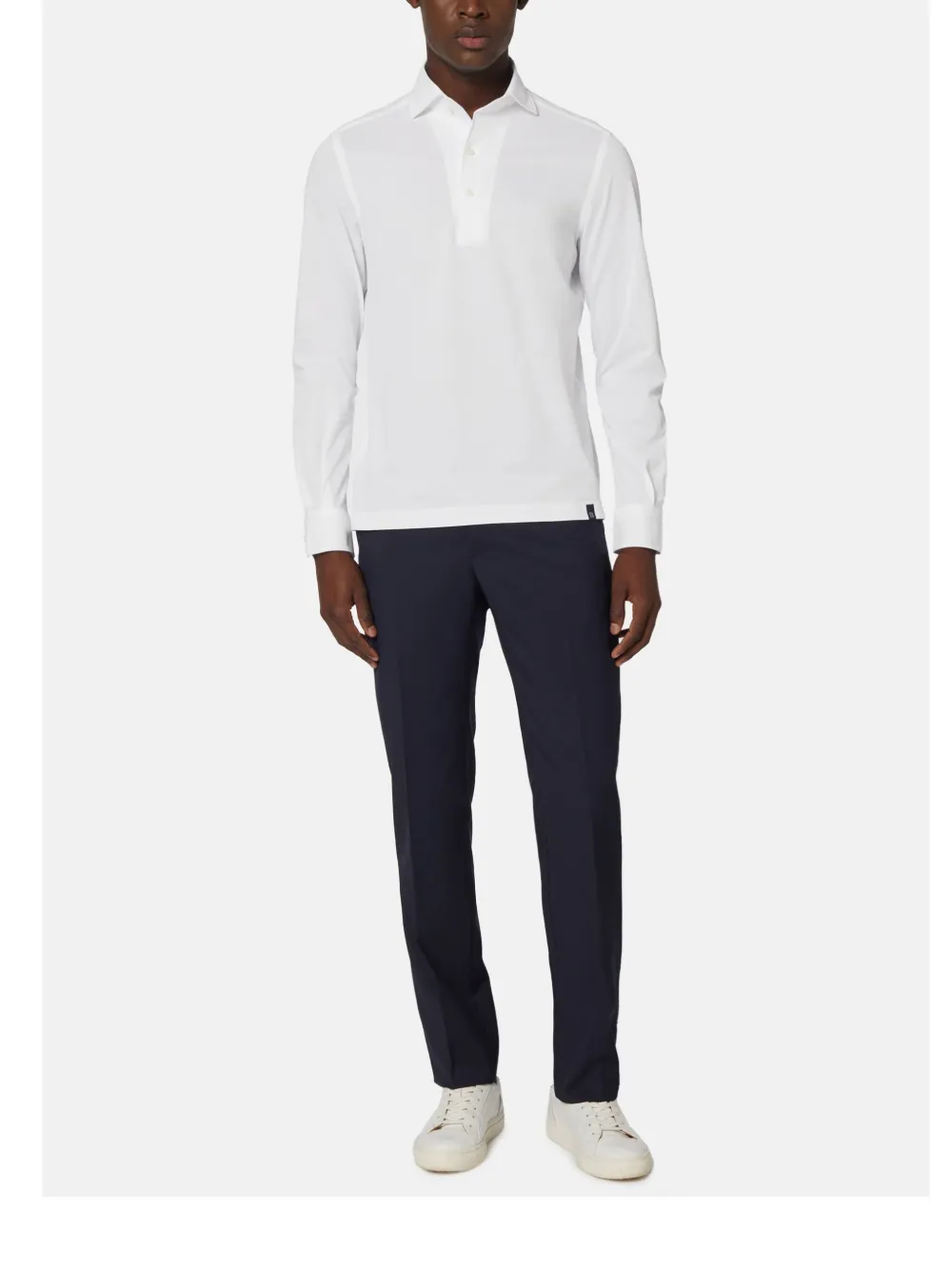 Boggi Milano Japanese poloshirt Wit