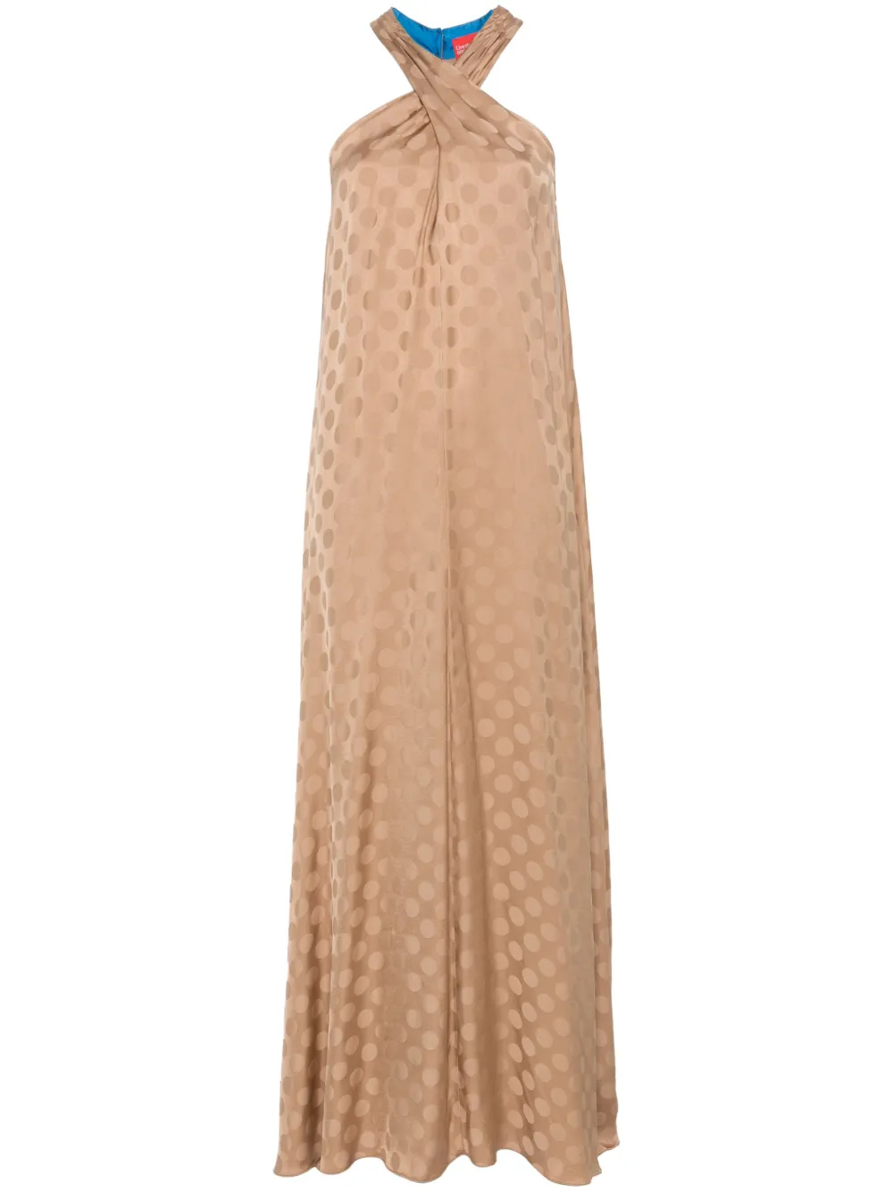 polka dot maxi dress