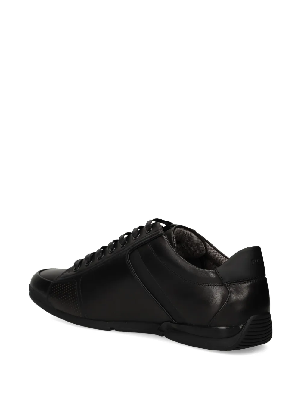 BOSS leather sneakers Black