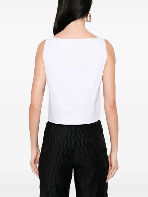Theory boat-neck Top | White | FARFETCH