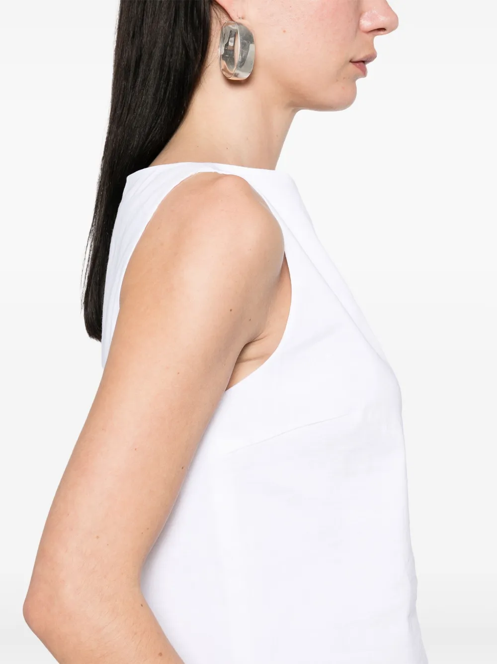 Theory Top met boothals Wit