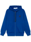 Comme Des Garçons Play heart-emblem zip-up hoodie - Blue