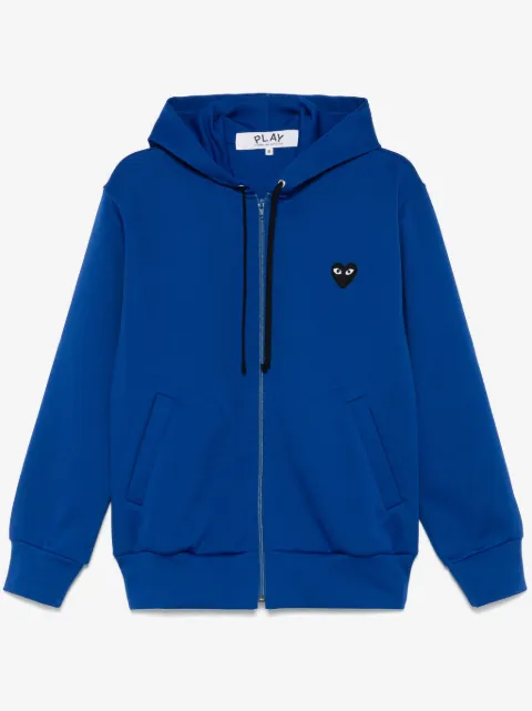 Comme Des Garçons Play hoodie con cierre y motivo de corazón