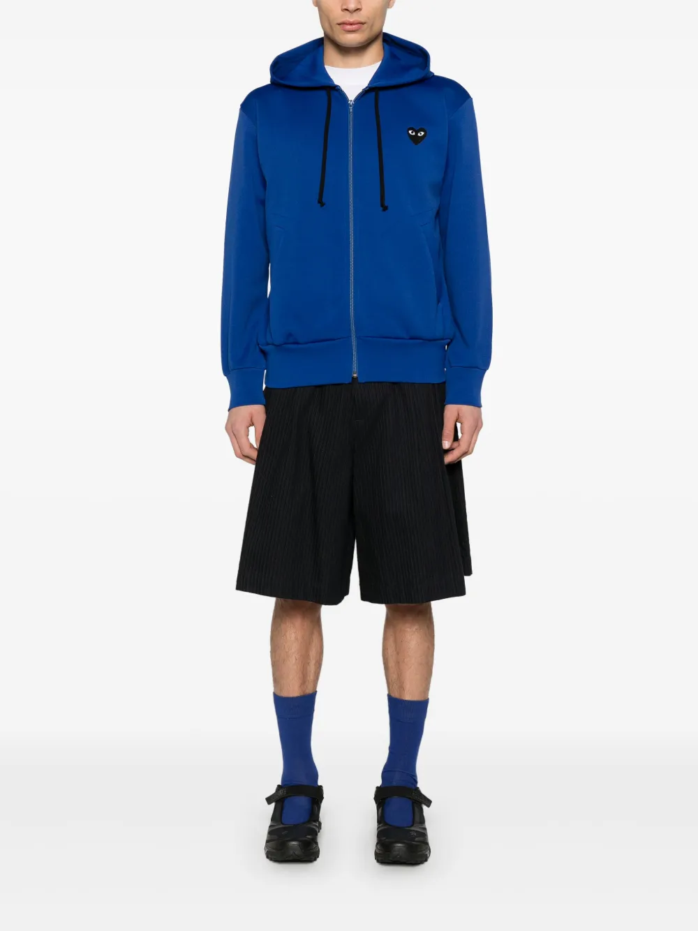 Comme Des Garçons Play heart-emblem zip-up hoodie | Hoodies | Image 2