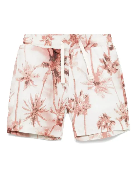 Miss Grant Kids palm-tree print shorts