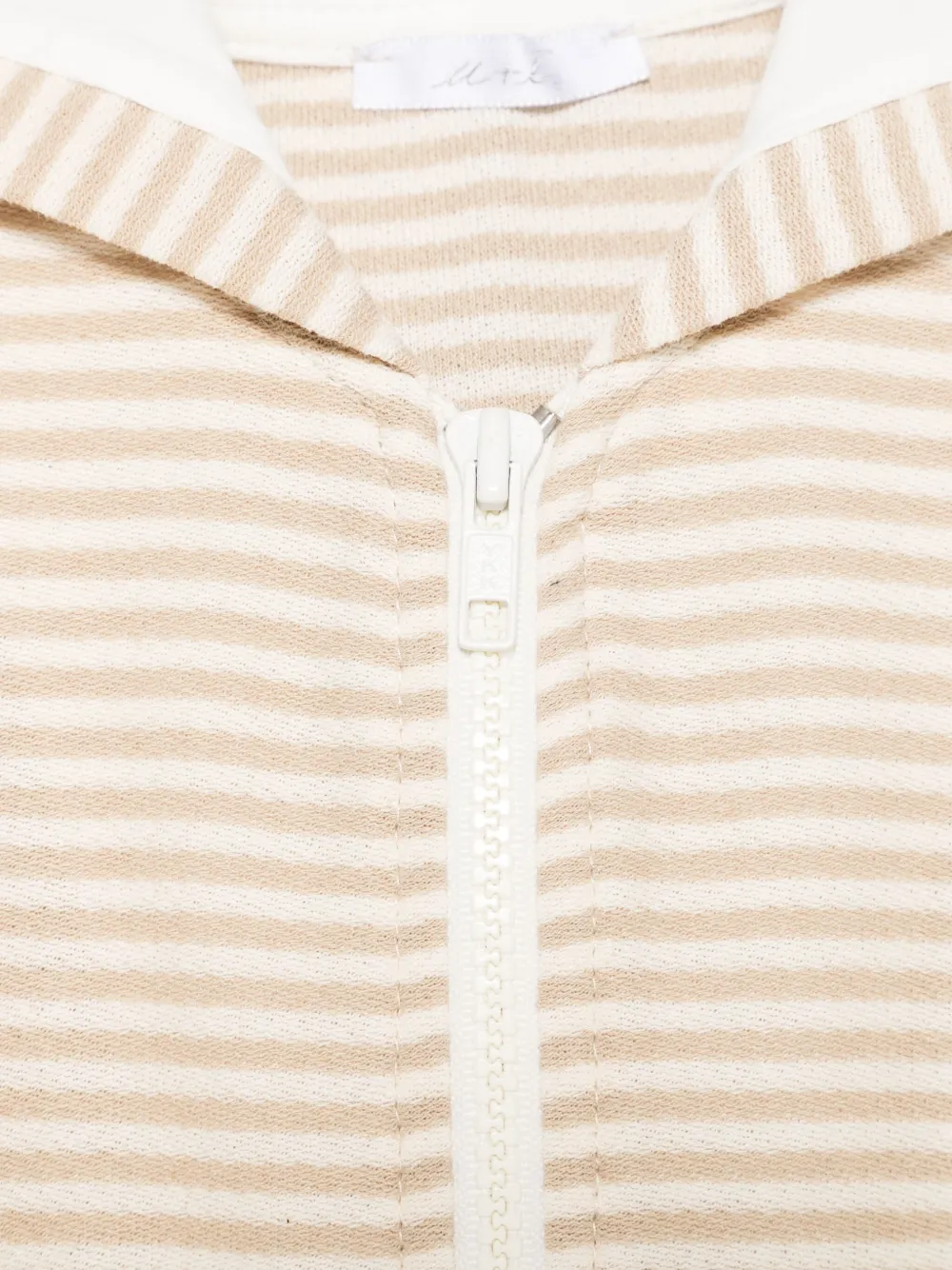 Miss Grant Kids Gestreepte hoodie Beige