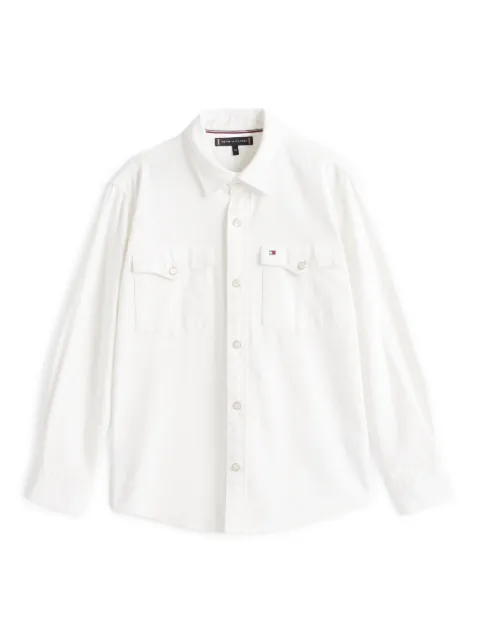Tommy Hilfiger Junior camisa de algodón