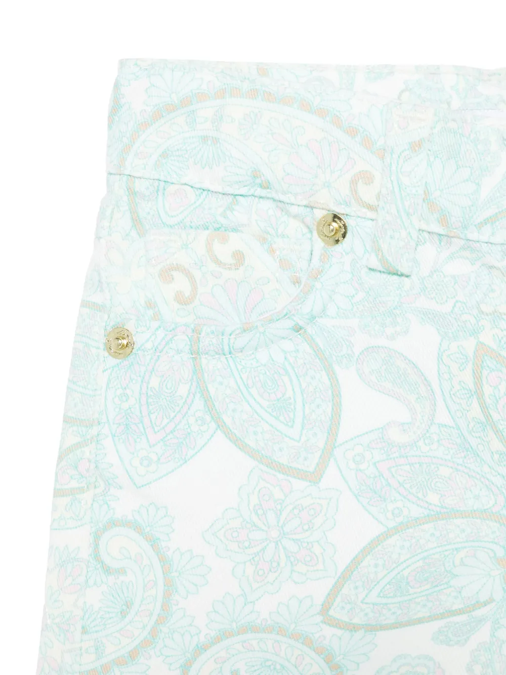 Miss Grant Kids Shorts met paisley-print Blauw